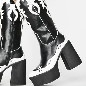 Platform cowboy boots